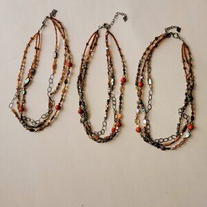 Set of three Silpada necklaces -- gifts for bridesmaids for fall wedding?